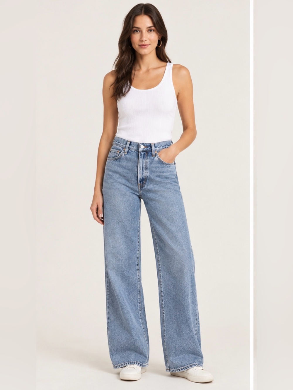 Levi’s high waisted wide leg sz 27 gently used